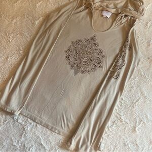 Romeo & Juliet Couture Embellished Hoodie Size L